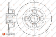 1618866380 Brzdový kotouč EUROREPAR