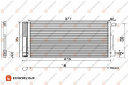 1610161480 EUROREPAR kondenzátor klimatizácie 1610161480 EUROREPAR