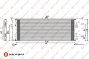 1610161780 EUROREPAR kondenzátor klimatizácie 1610161780 EUROREPAR