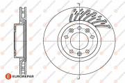 1642765080 EUROREPAR brzdový kotúč 1642765080 EUROREPAR