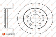 1642766780 EUROREPAR brzdový kotúč 1642766780 EUROREPAR