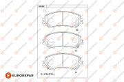 1681221380 EUROREPAR sada brzdových platničiek kotúčovej brzdy 1681221380 EUROREPAR