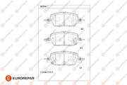1681228980 EUROREPAR sada brzdových platničiek kotúčovej brzdy 1681228980 EUROREPAR