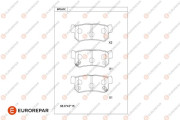 1681254080 EUROREPAR sada brzdových platničiek kotúčovej brzdy 1681254080 EUROREPAR