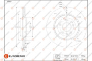 1684246180 Brzdový kotouč EUROREPAR