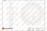 1684311580 EUROREPAR brzdový kotúč 1684311580 EUROREPAR