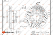 1684330880 EUROREPAR brzdový kotúč 1684330880 EUROREPAR