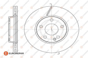 1618870380 EUROREPAR brzdový kotúč 1618870380 EUROREPAR