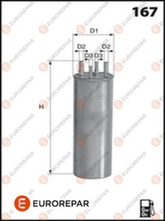 E148147 EUROREPAR palivový filter E148147 EUROREPAR