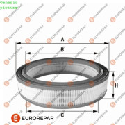 1680328380 Vzduchový filtr EUROREPAR