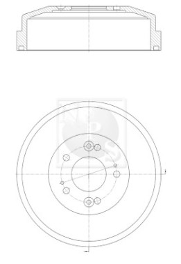 K340A01 Brzdový buben NPS