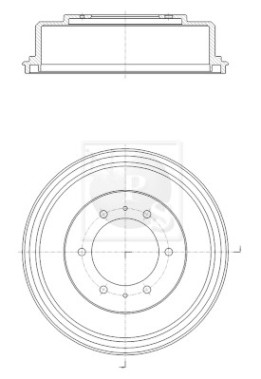 M340I04 Brzdový buben NPS