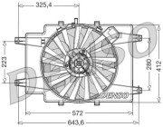 DER01007 NPS ventilátor chladenia motora DER01007 NPS