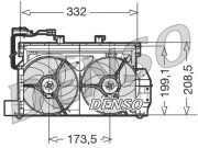 DER07001 NPS ventilátor chladenia motora DER07001 NPS