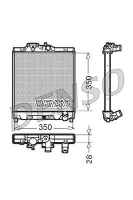 DRM40004 Chladič, chlazení motoru NPS