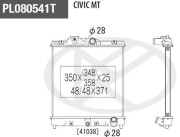 H156A07 Chladič, chlazení motoru NPS