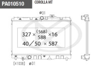 T156A16 NPS chladič motora T156A16 NPS