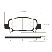 GK1006 CTR sada brzdových platničiek kotúčovej brzdy GK1006 CTR