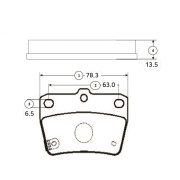 GK1118 CTR sada brzdových platničiek kotúčovej brzdy GK1118 CTR