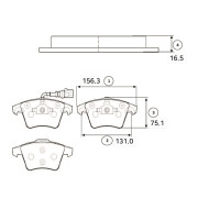 GK1258 CTR sada brzdových platničiek kotúčovej brzdy GK1258 CTR