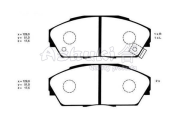 H026-07 Sada brzdových destiček, kotoučová brzda ASHUKI by Palidium