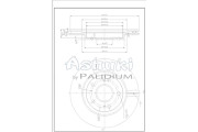 K016-68 Brzdový kotouč ASHUKI by Palidium