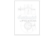 L600-01 Brzdový kotouč ASHUKI by Palidium