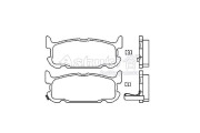 M075-10 Sada brzdových destiček, kotoučová brzda ASHUKI by Palidium