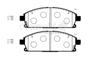 N009-95 ASHUKI by Palidium sada brzdových platničiek kotúčovej brzdy N009-95 ASHUKI by Palidium