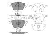 P1-1068 Sada brzdových destiček, kotoučová brzda ASHUKI by Palidium