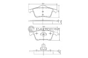 P1-1110 Sada brzdových destiček, kotoučová brzda ASHUKI by Palidium