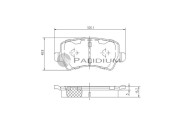 P1-1113 Sada brzdových destiček, kotoučová brzda ASHUKI by Palidium
