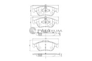 P1-1115 Sada brzdových destiček, kotoučová brzda ASHUKI by Palidium