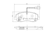 P1-1131 Sada brzdových destiček, kotoučová brzda ASHUKI by Palidium