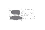 P1-1309 Sada brzdových destiček, kotoučová brzda ASHUKI by Palidium