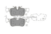 P1-1524 Sada brzdových destiček, kotoučová brzda ASHUKI by Palidium