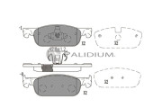 P1-1554 Sada brzdových destiček, kotoučová brzda ASHUKI by Palidium