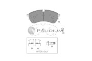 P1-1556 Sada brzdových destiček, kotoučová brzda ASHUKI by Palidium