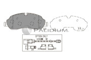 P1-1576 Sada brzdových destiček, kotoučová brzda ASHUKI by Palidium