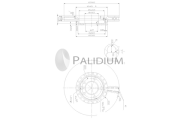 P330-162 ASHUKI by Palidium brzdový kotúč P330-162 ASHUKI by Palidium