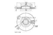 P330-018 ASHUKI by Palidium brzdový kotúč P330-018 ASHUKI by Palidium
