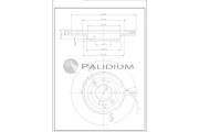 P330-256 Brzdový kotouč ASHUKI by Palidium