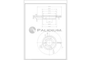 P330-259 ASHUKI by Palidium brzdový kotúč P330-259 ASHUKI by Palidium