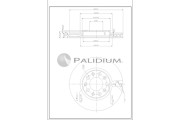 P330-264 Brzdový kotouč ASHUKI by Palidium
