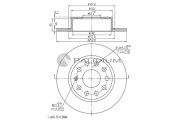P331-001 ASHUKI by Palidium brzdový kotúč P331-001 ASHUKI by Palidium