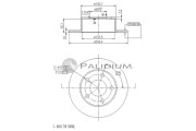 P331-006 ASHUKI by Palidium brzdový kotúč P331-006 ASHUKI by Palidium