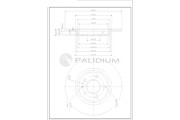 P331-117 ASHUKI by Palidium brzdový kotúč P331-117 ASHUKI by Palidium