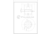 P331-133 ASHUKI by Palidium brzdový kotúč P331-133 ASHUKI by Palidium