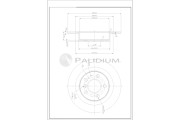 P331-138 ASHUKI by Palidium brzdový kotúč P331-138 ASHUKI by Palidium