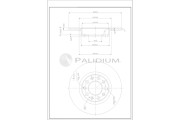 P331-142 ASHUKI by Palidium brzdový kotúč P331-142 ASHUKI by Palidium